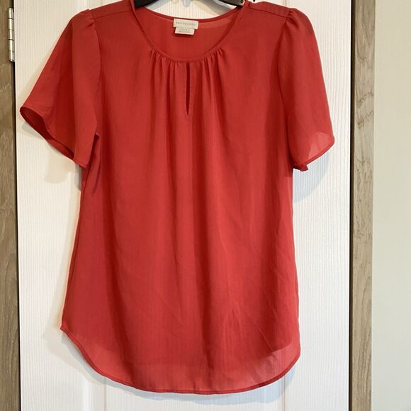 Van Heusen Blouse Womens Sz XS Career Officecore Corpcore Coral - Picture 1 of 8